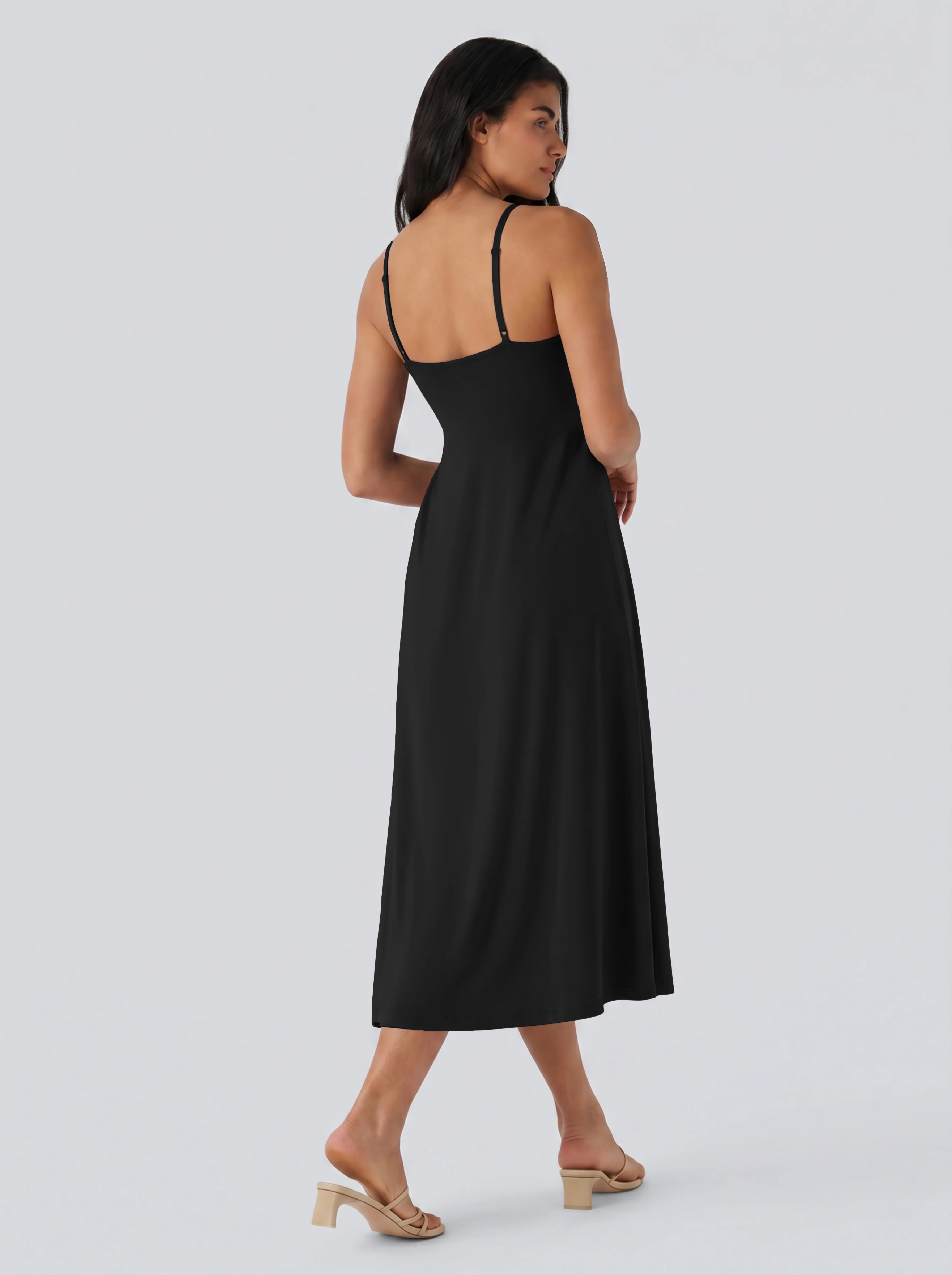 Adjustable Strap Dress Built-in Bra - Image 12