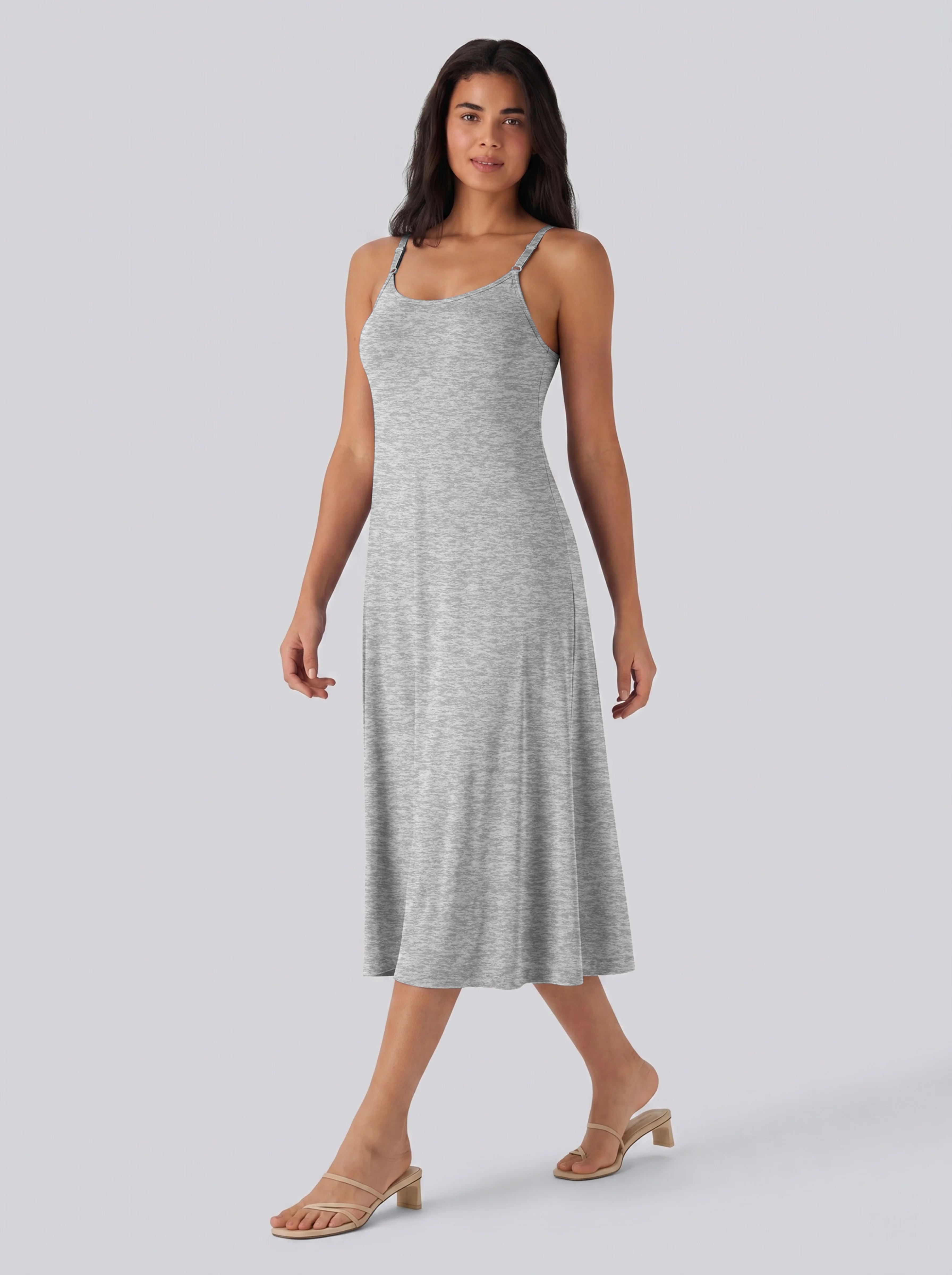Adjustable Strap Dress Built-in Bra - Image 15