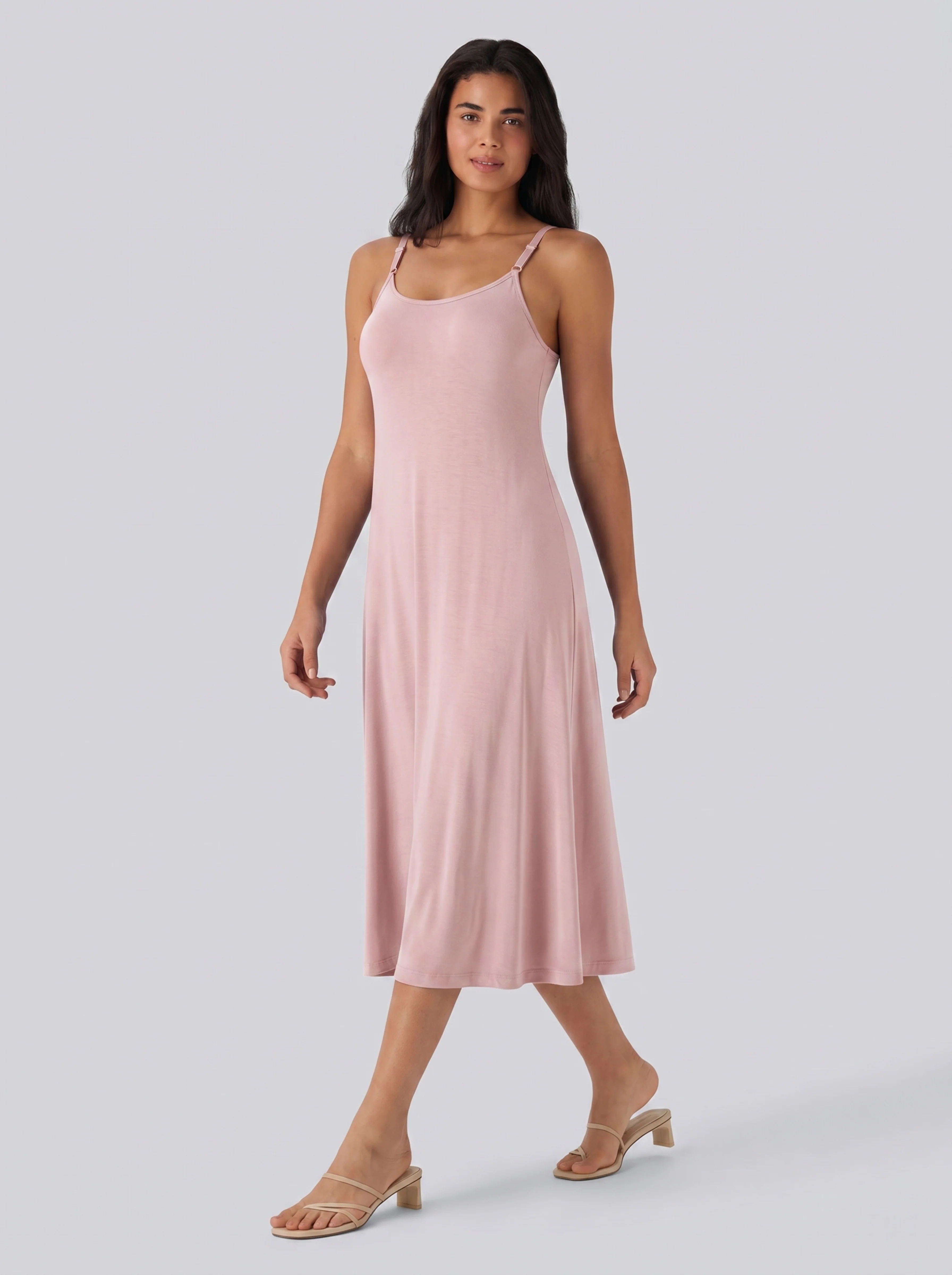 Adjustable Strap Dress Built-in Bra - Image 17