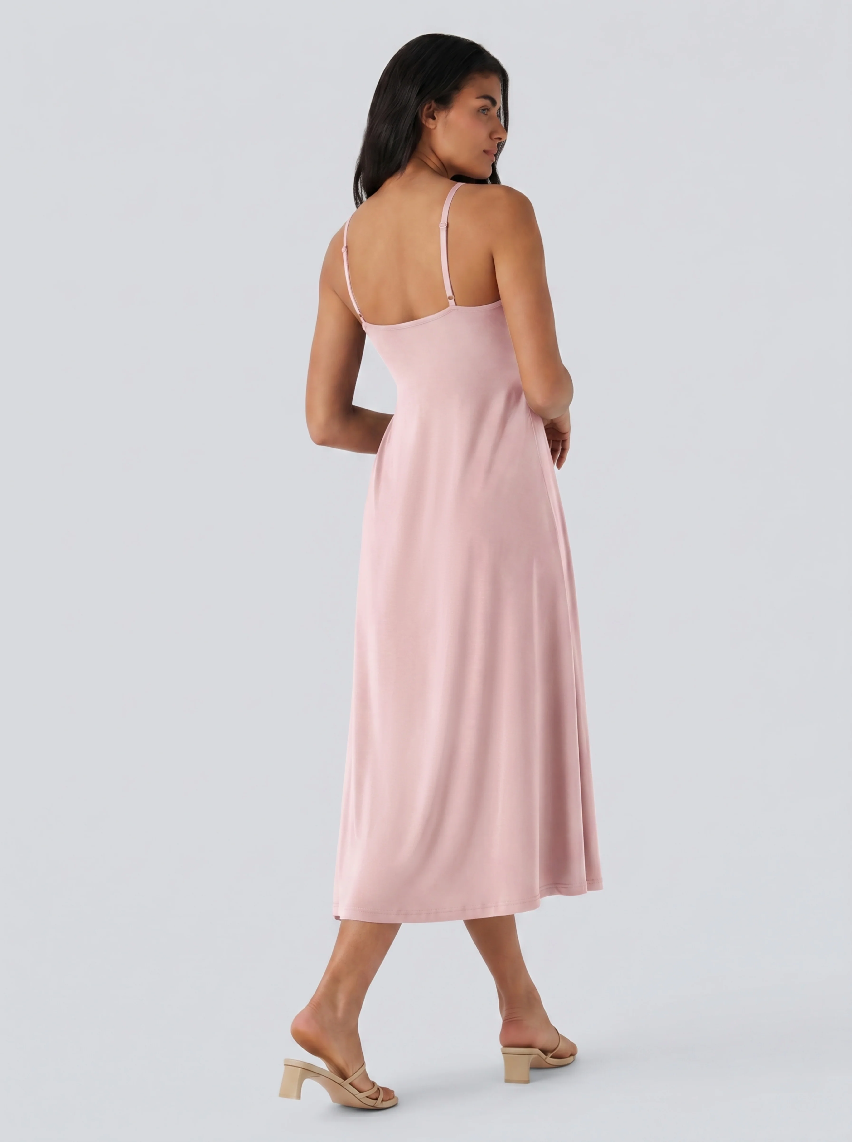 Adjustable Strap Dress Built-in Bra - Image 18