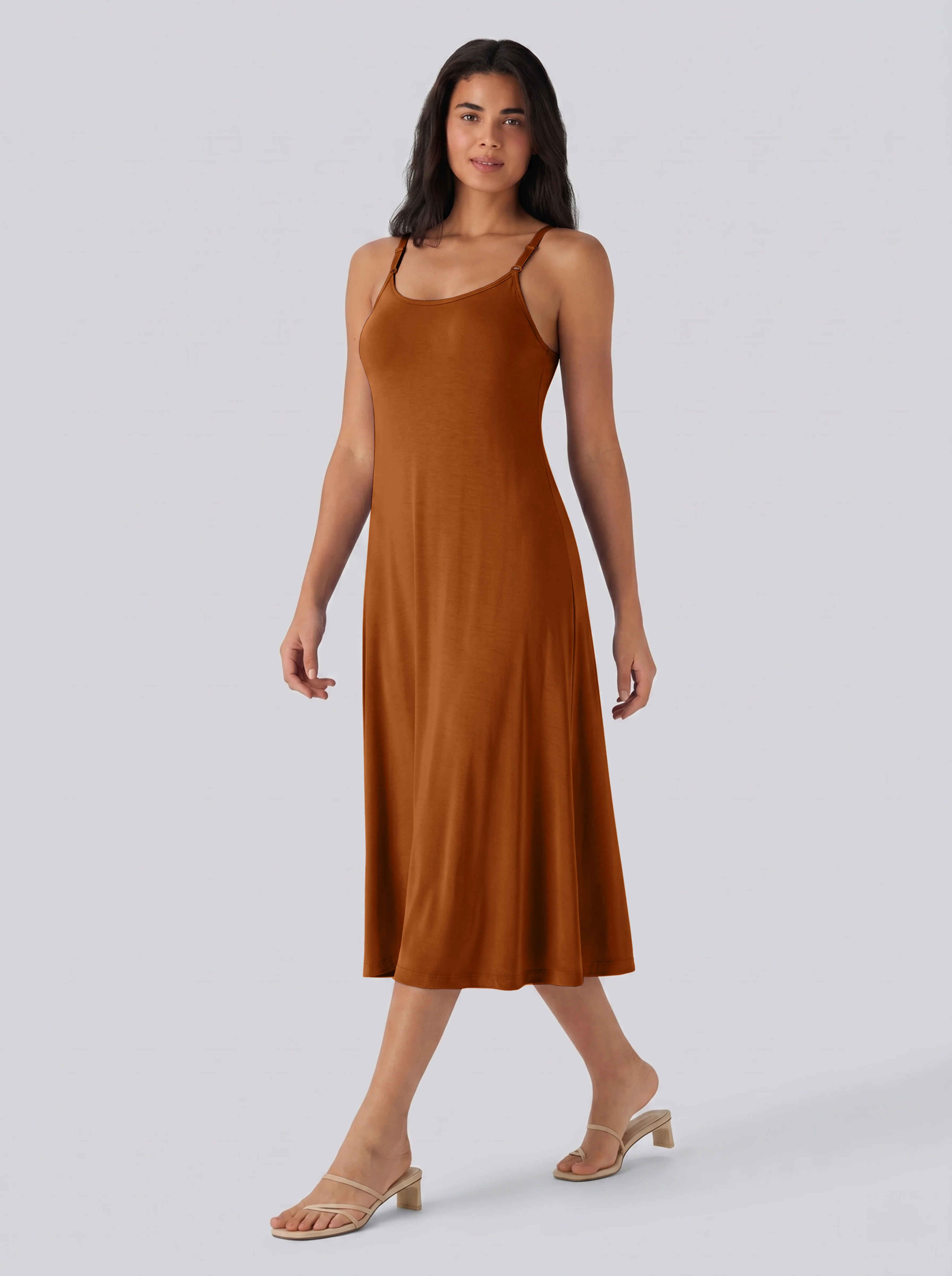 Adjustable Strap Dress Built-in Bra - Image 21