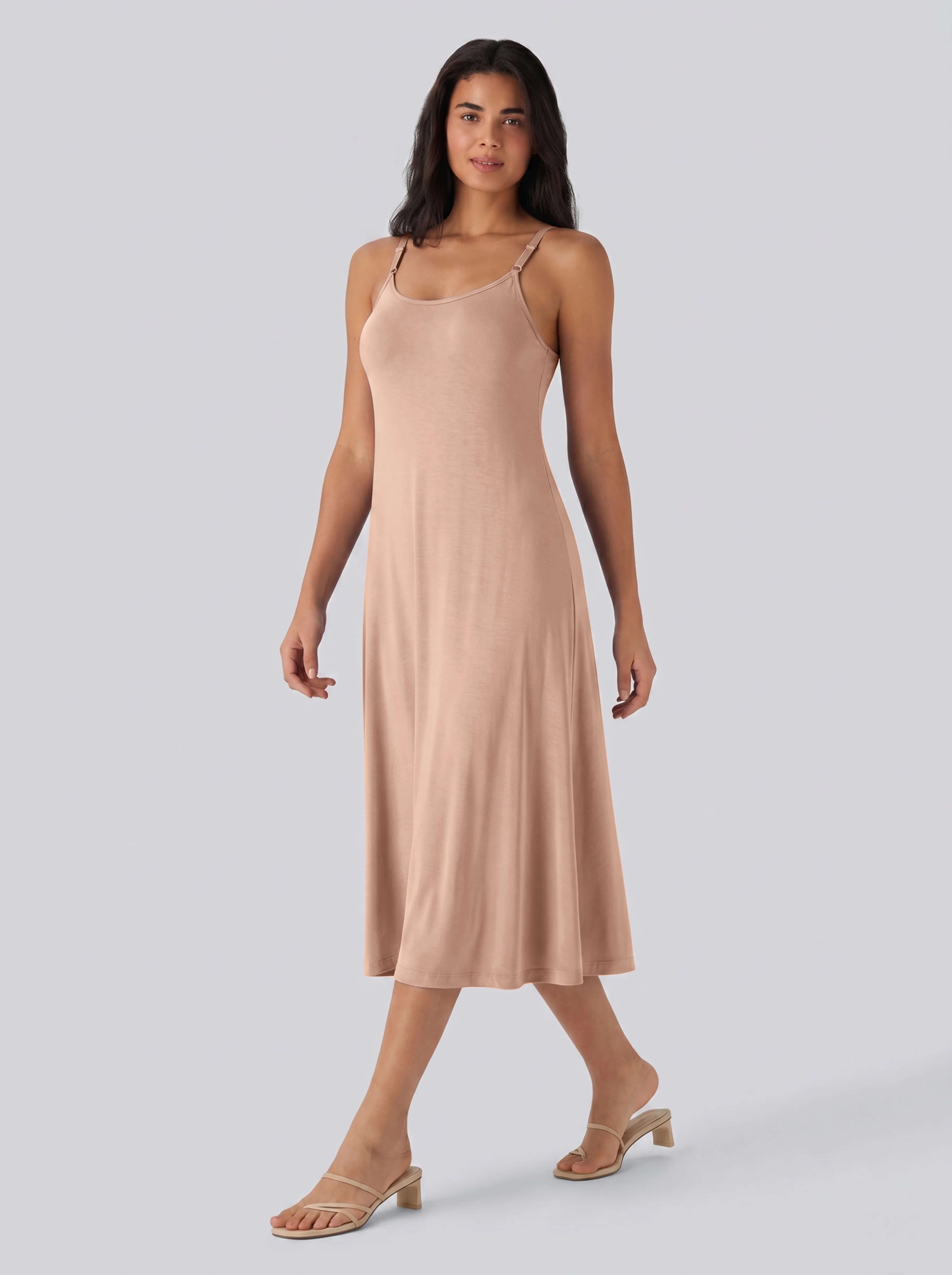 Adjustable Strap Dress Built-in Bra - Image 23