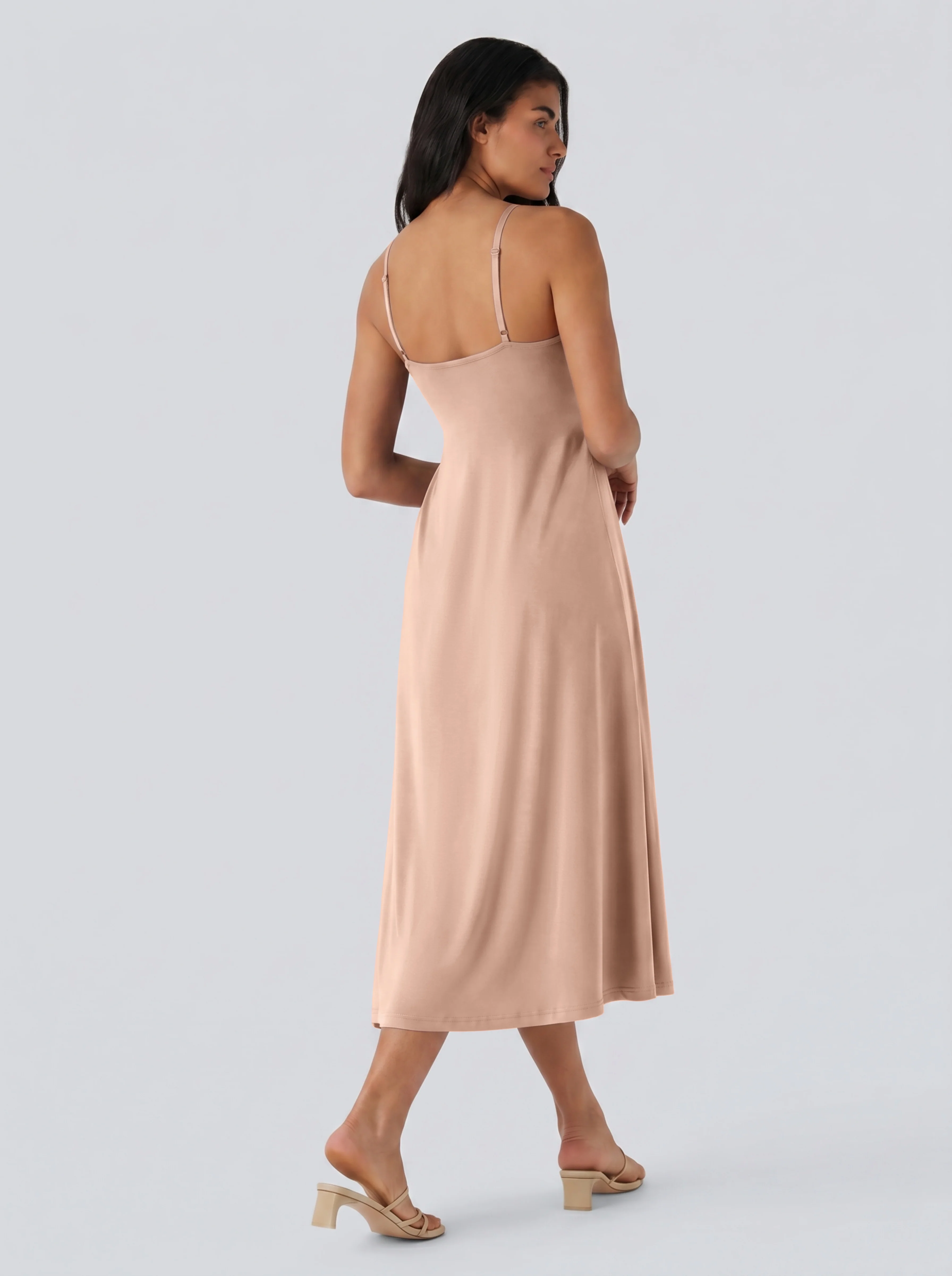 Adjustable Strap Dress Built-in Bra - Image 24