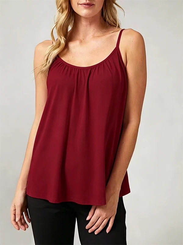 Built-in Bra Cool Flowy Cami Top - Image 10