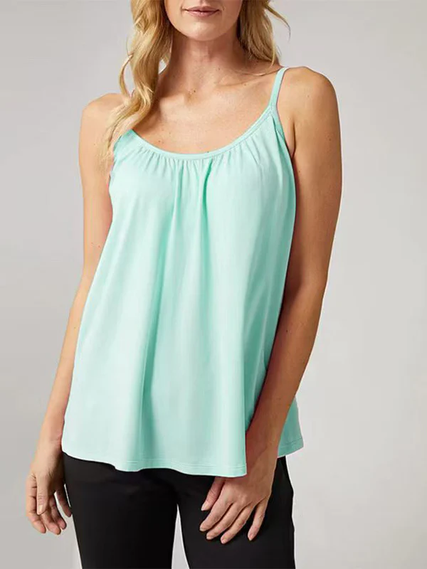 Built-in Bra Cool Flowy Cami Top - Image 9
