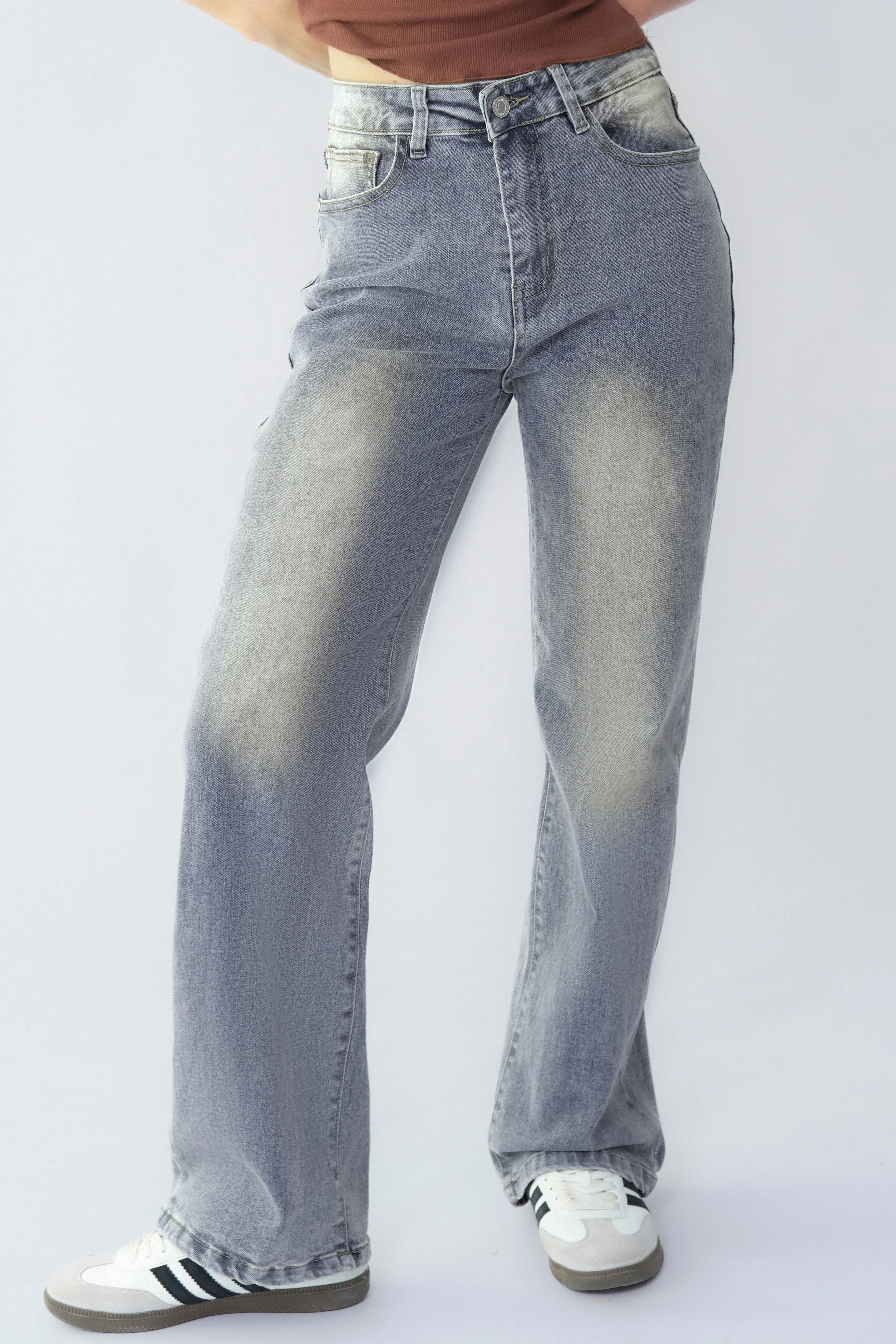 Comfort-Flex Wide Leg Denim Jeans - Image 12