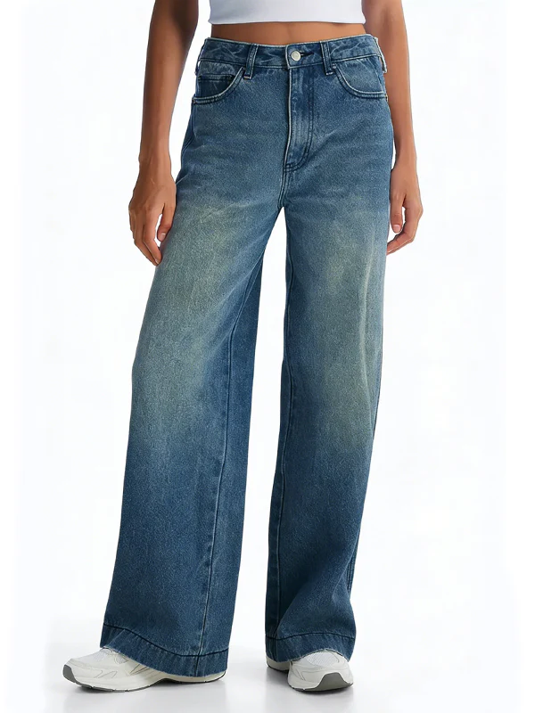 Comfort-Flex Wide Leg Denim Jeans - Image 14