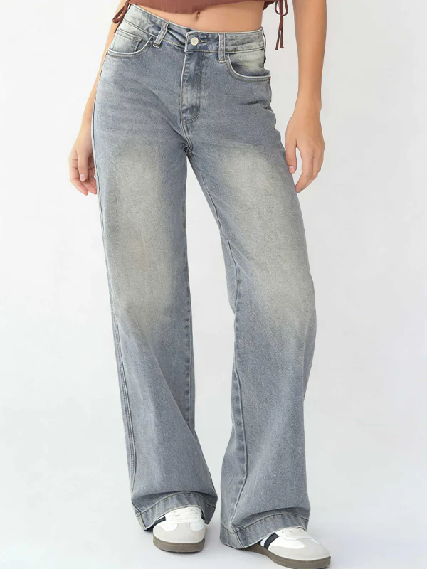 Comfort-Flex Wide Leg Denim Jeans - Image 17