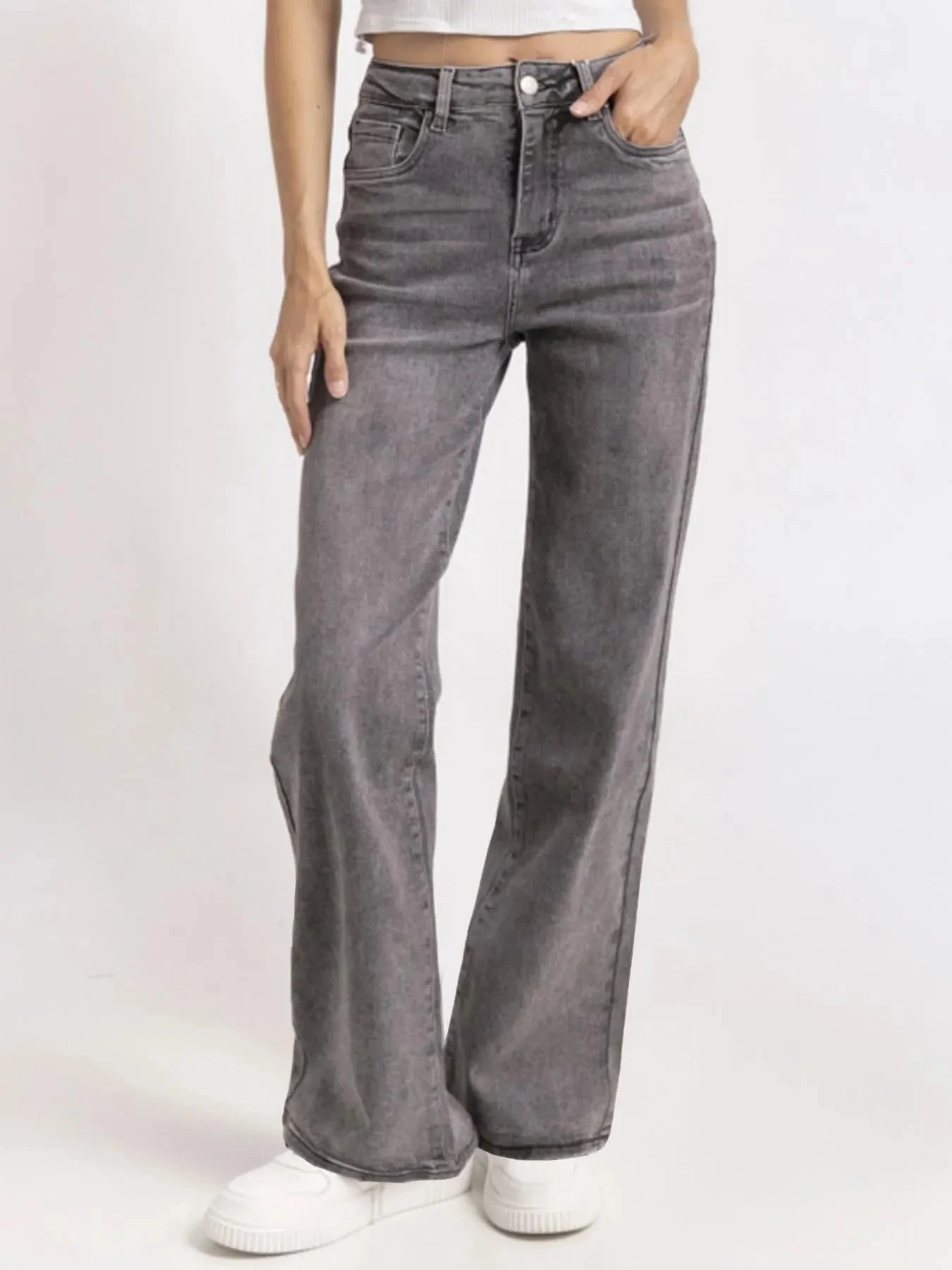 Comfort-Flex Wide Leg Denim Jeans - Image 9