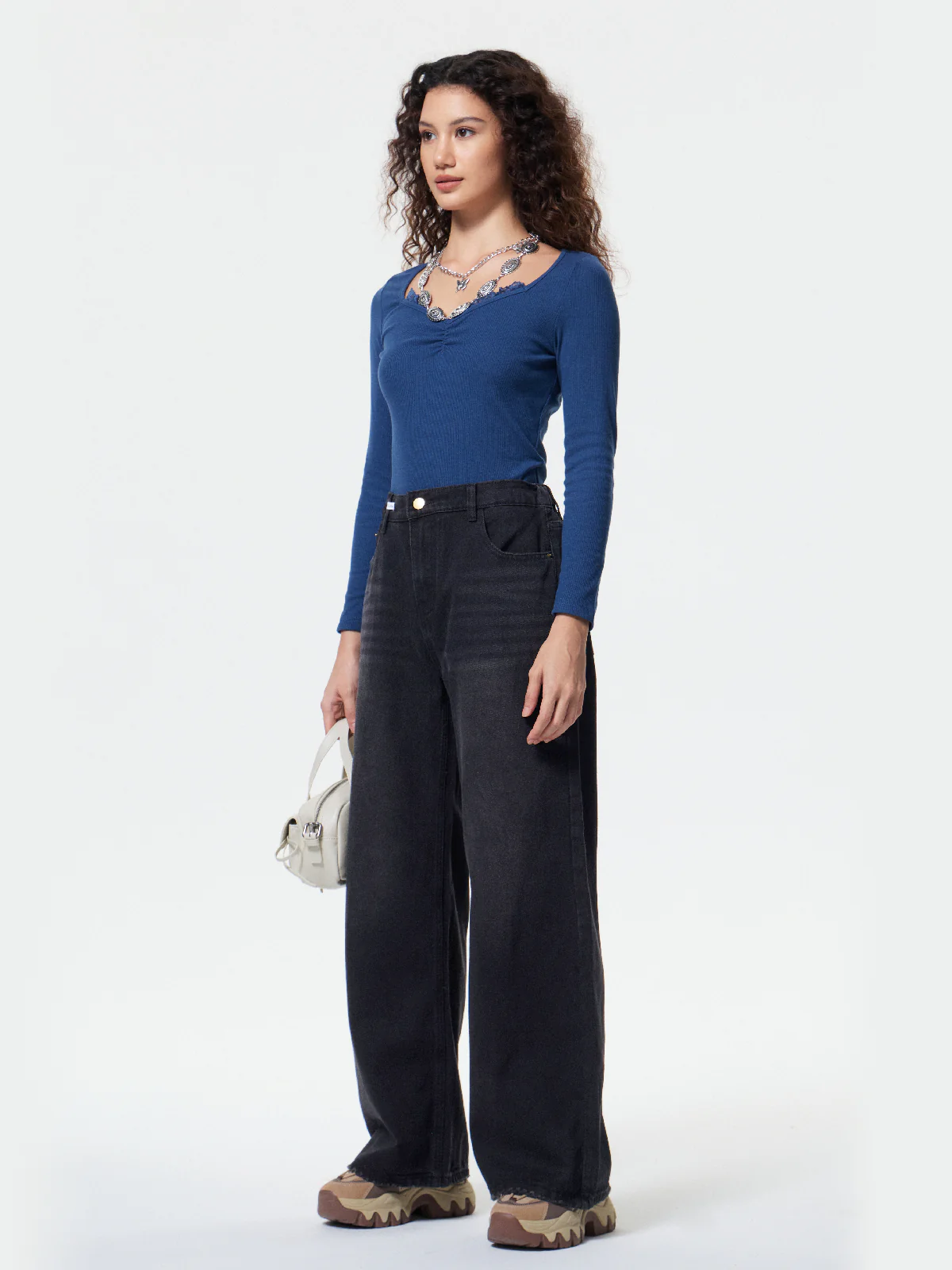 Dark Wash Vintage Baggy Jeans - Image 11