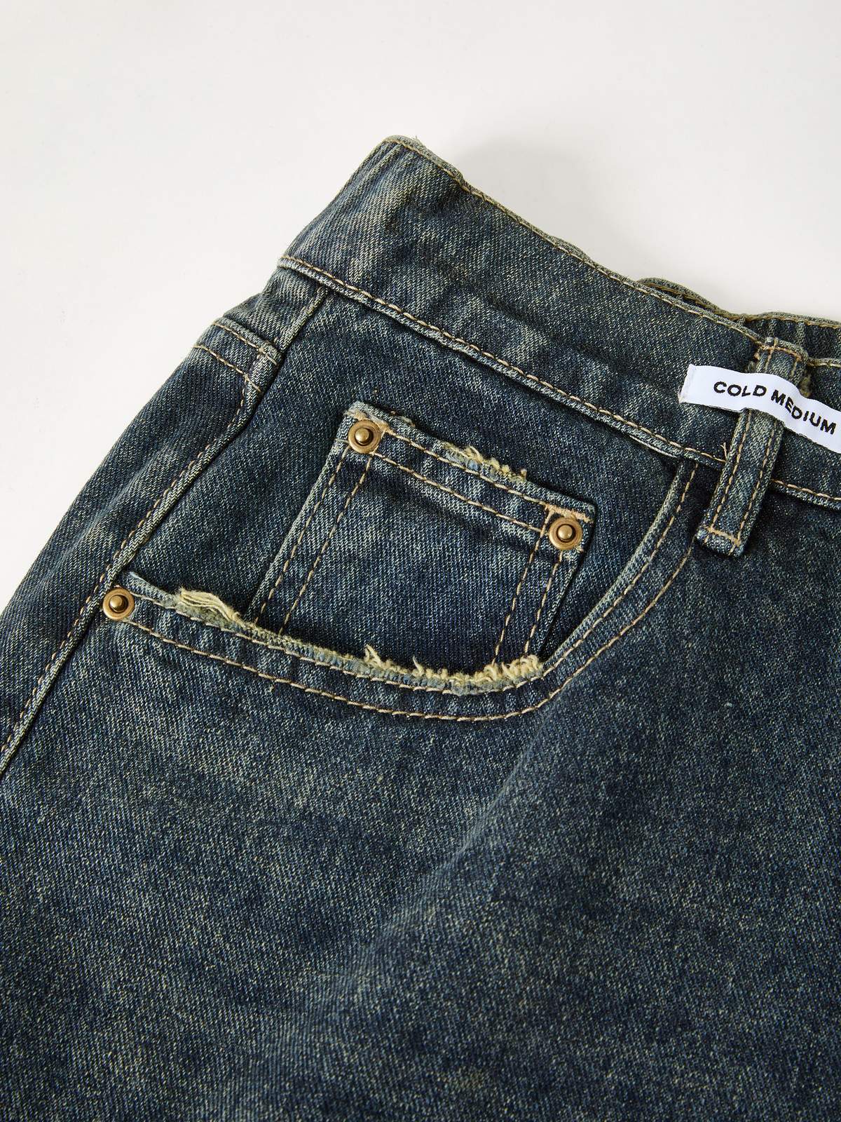 Dark Wash Vintage Baggy Jeans - Image 17