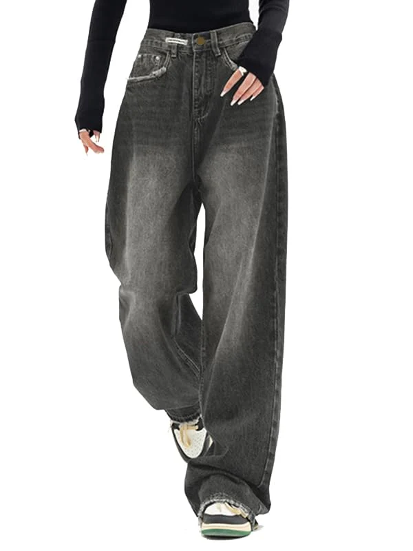 Dark Wash Vintage Baggy Jeans - Image 4