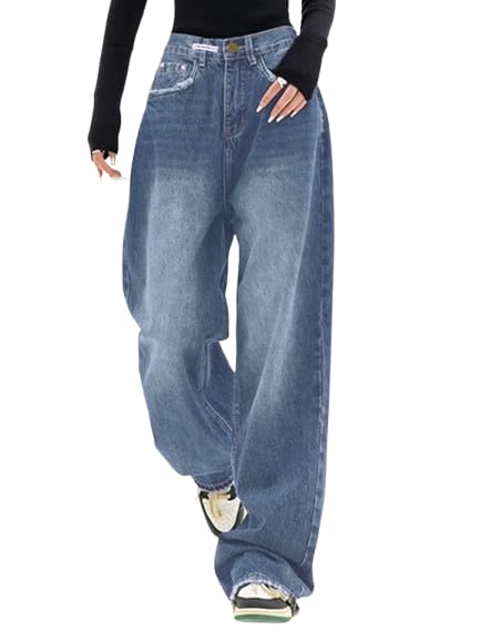 Dark Wash Vintage Baggy Jeans - Image 5