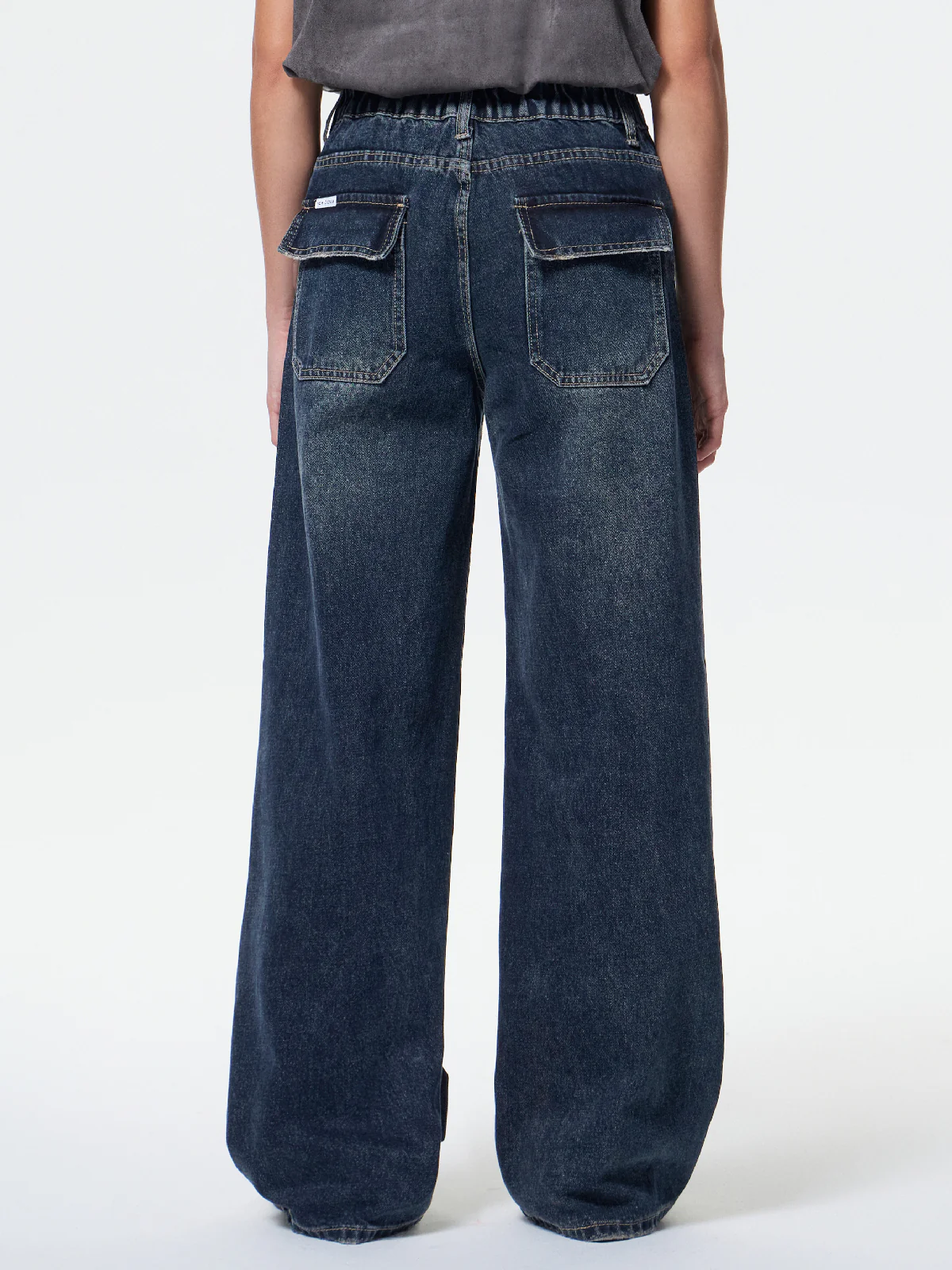 Dark Wash Vintage Baggy Jeans - Image 7