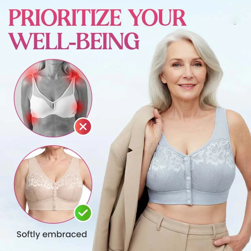 Front Closure Breathable Cotton Lifting Bra - Image 11