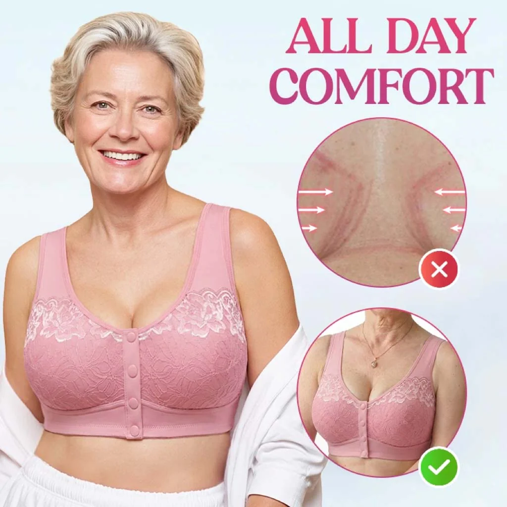 Front Closure Breathable Cotton Lifting Bra - Image 6