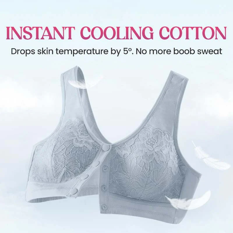 Front Closure Breathable Cotton Lifting Bra - Image 7