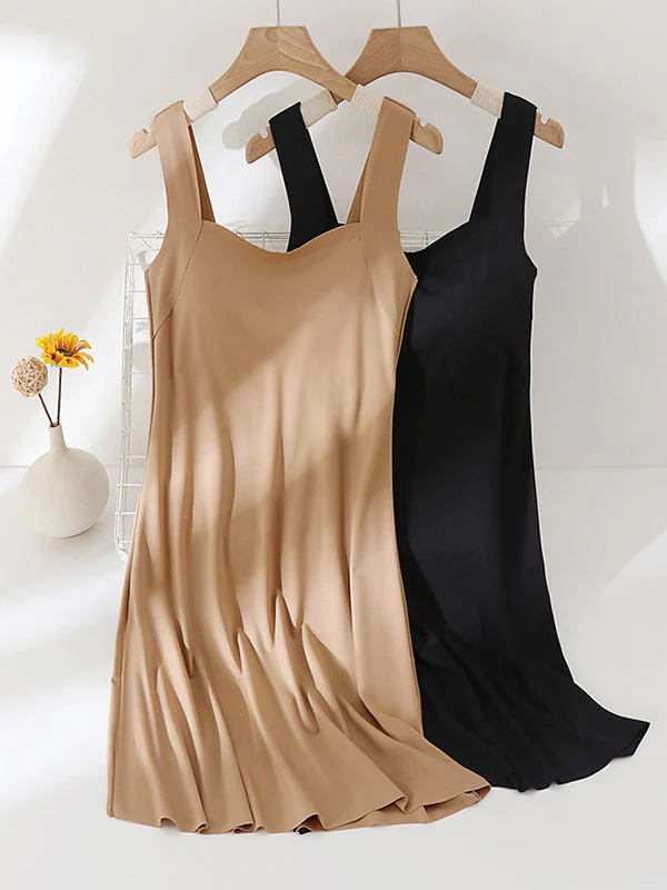 Full Length Seamless Lounge Dress with Bra - Image 10