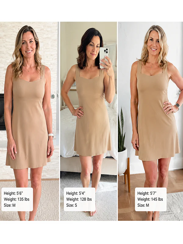 Full Length Seamless Lounge Dress with Bra - Image 3