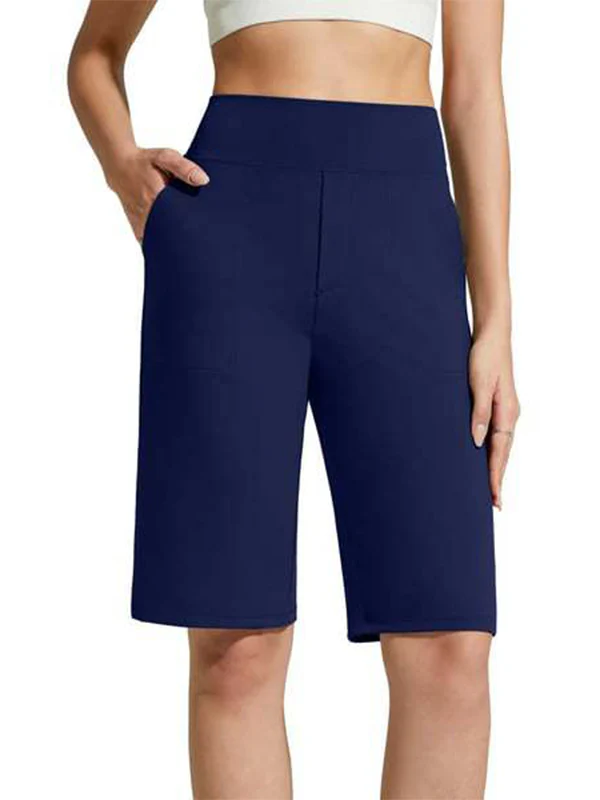 Knee Length Shorts with Pockets