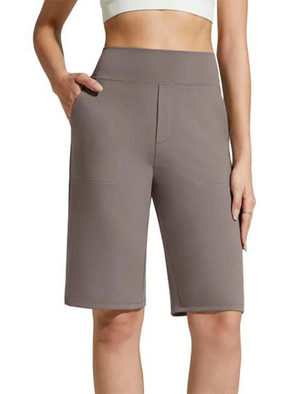 Knee Length Shorts with Pockets - Image 10