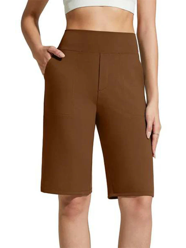 Knee Length Shorts with Pockets - Image 12