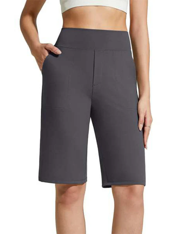 Knee Length Shorts with Pockets - Image 13