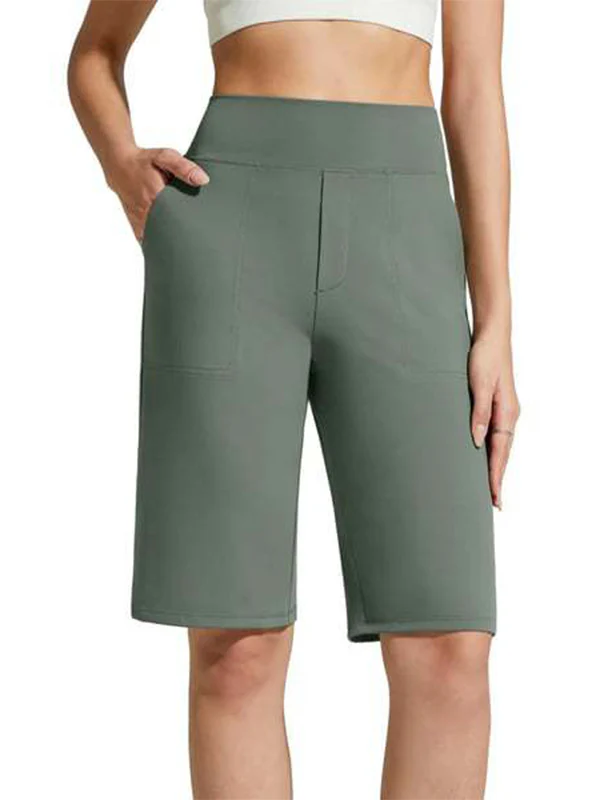 Knee Length Shorts with Pockets - Image 14