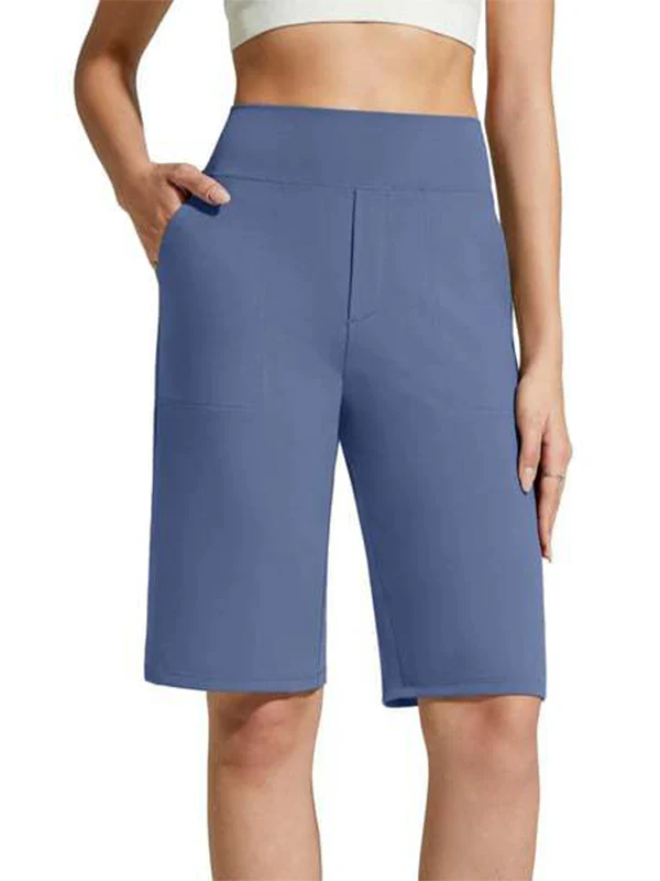 Knee Length Shorts with Pockets - Image 9