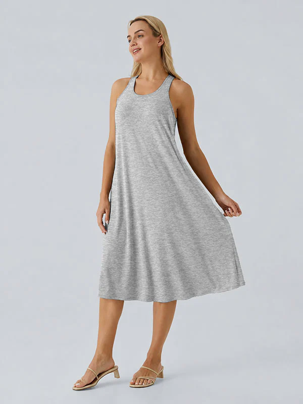 Loose Camisole Dress with Built-in Bra - Image 10