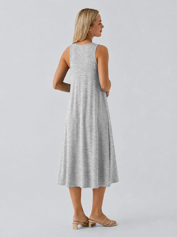 Loose Camisole Dress with Built-in Bra - Image 11