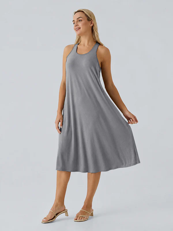 Loose Camisole Dress with Built-in Bra - Image 12