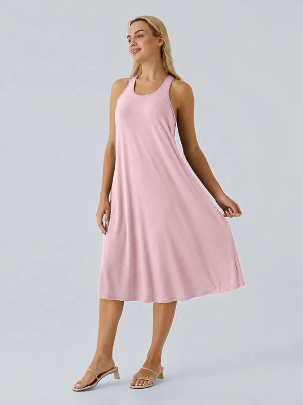 Loose Camisole Dress with Built-in Bra - Image 16