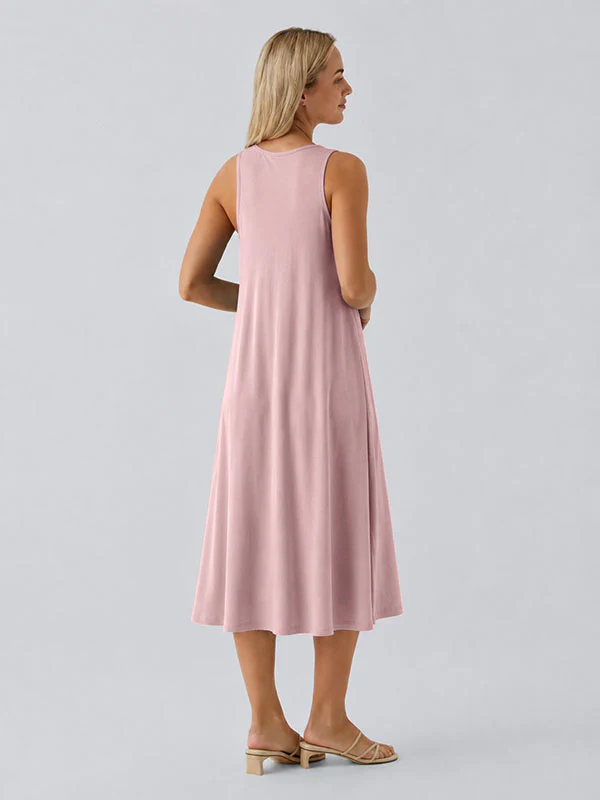 Loose Camisole Dress with Built-in Bra - Image 17