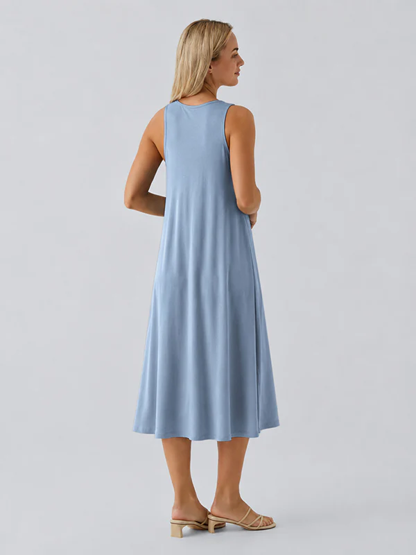 Loose Camisole Dress with Built-in Bra - Image 5