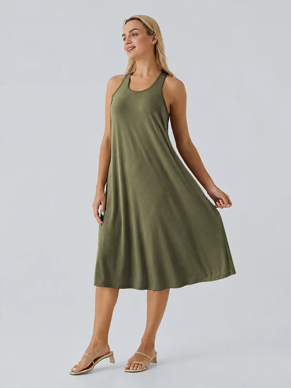 Loose Camisole Dress with Built-in Bra - Image 8