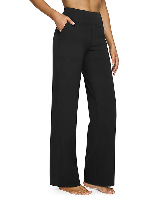 Loose High-Waist Stretch Casual Pants - Image 10