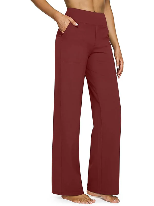 Loose High-Waist Stretch Casual Pants - Image 11