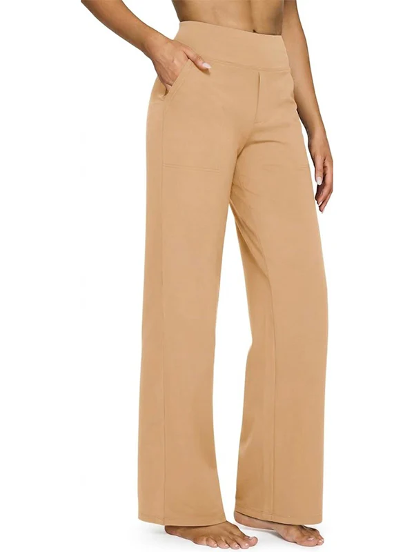 Loose High-Waist Stretch Casual Pants - Image 12