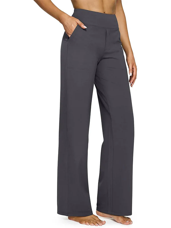 Loose High-Waist Stretch Casual Pants - Image 13