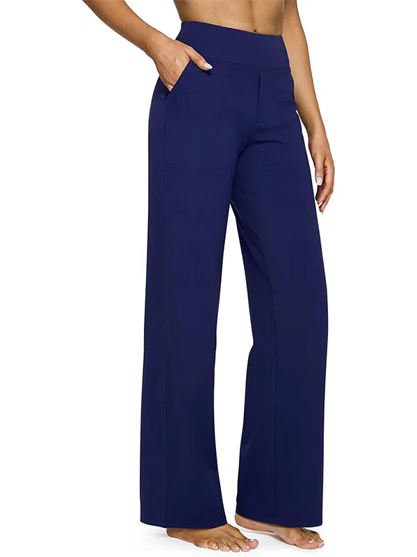 Loose High-Waist Stretch Casual Pants - Image 14