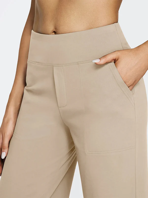 Loose High-Waist Stretch Casual Pants - Image 4
