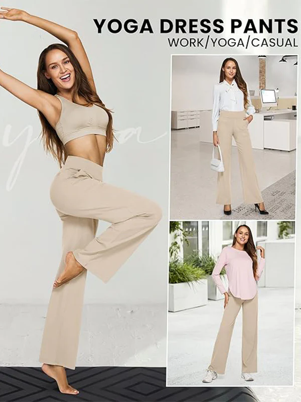 Loose High-Waist Stretch Casual Pants - Image 8
