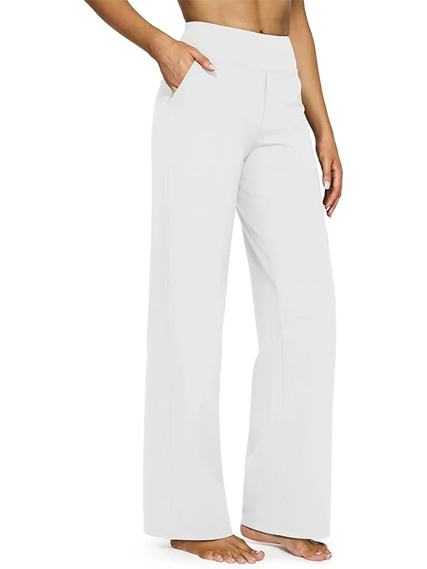 Loose High-Waist Stretch Casual Pants - Image 9