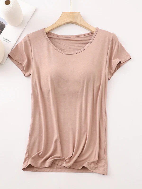 Modal Built-In Padding Short Sleeve - Image 3
