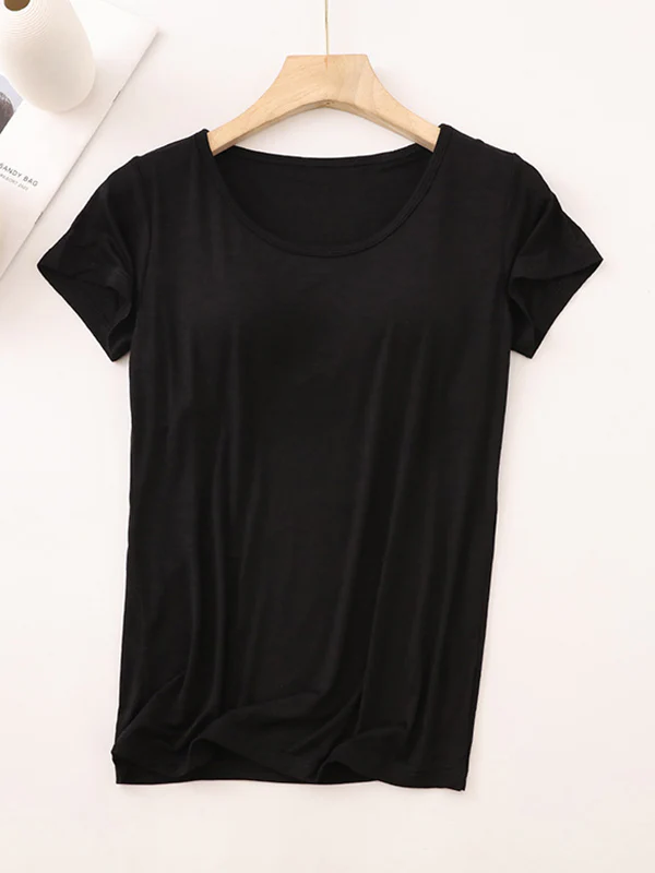 Modal Built-In Padding Short Sleeve - Image 5