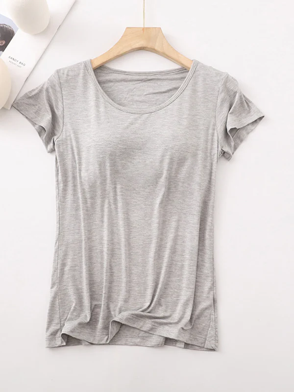 Modal Built-In Padding Short Sleeve - Image 6