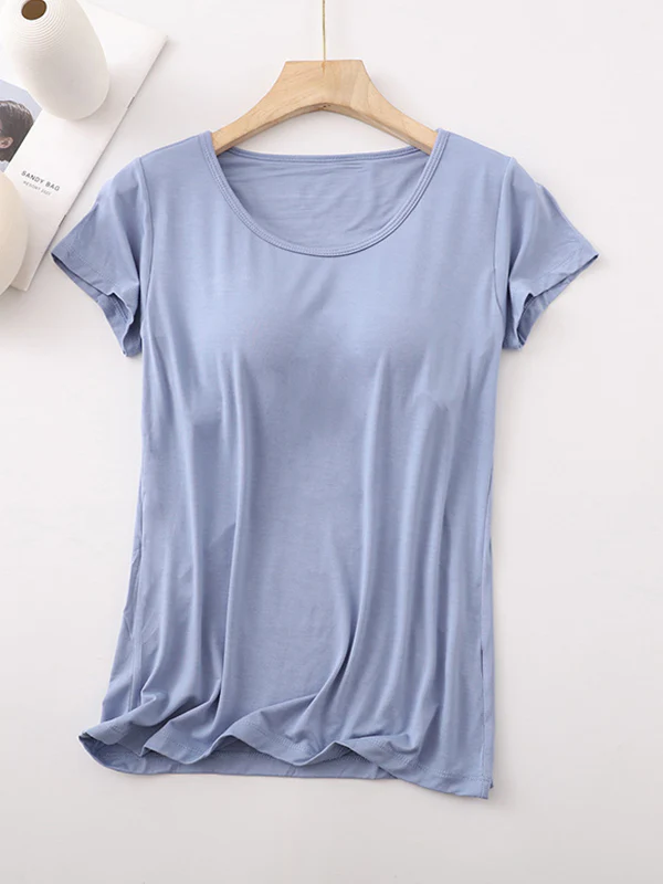 Modal Built-In Padding Short Sleeve - Image 8