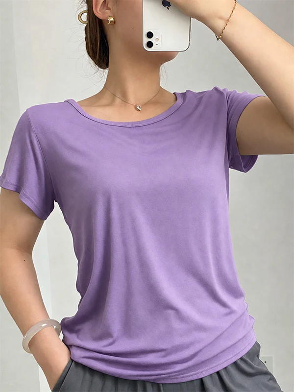 Modal Built-In Pads Short Sleeve - Image 11