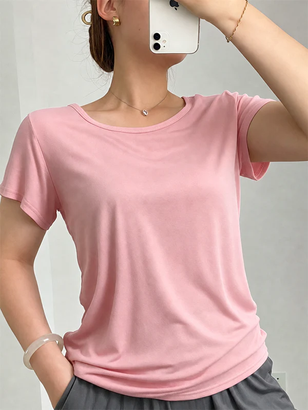 Modal Built-In Pads Short Sleeve - Image 12
